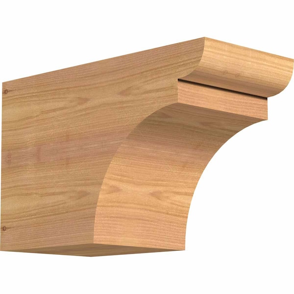 Ekena Millwork Yorktown Smooth Rafter Tail, Western Red Cedar, 5 1/2"W x 8"H x 12"L RFT06X08X12YOR00SWR - main